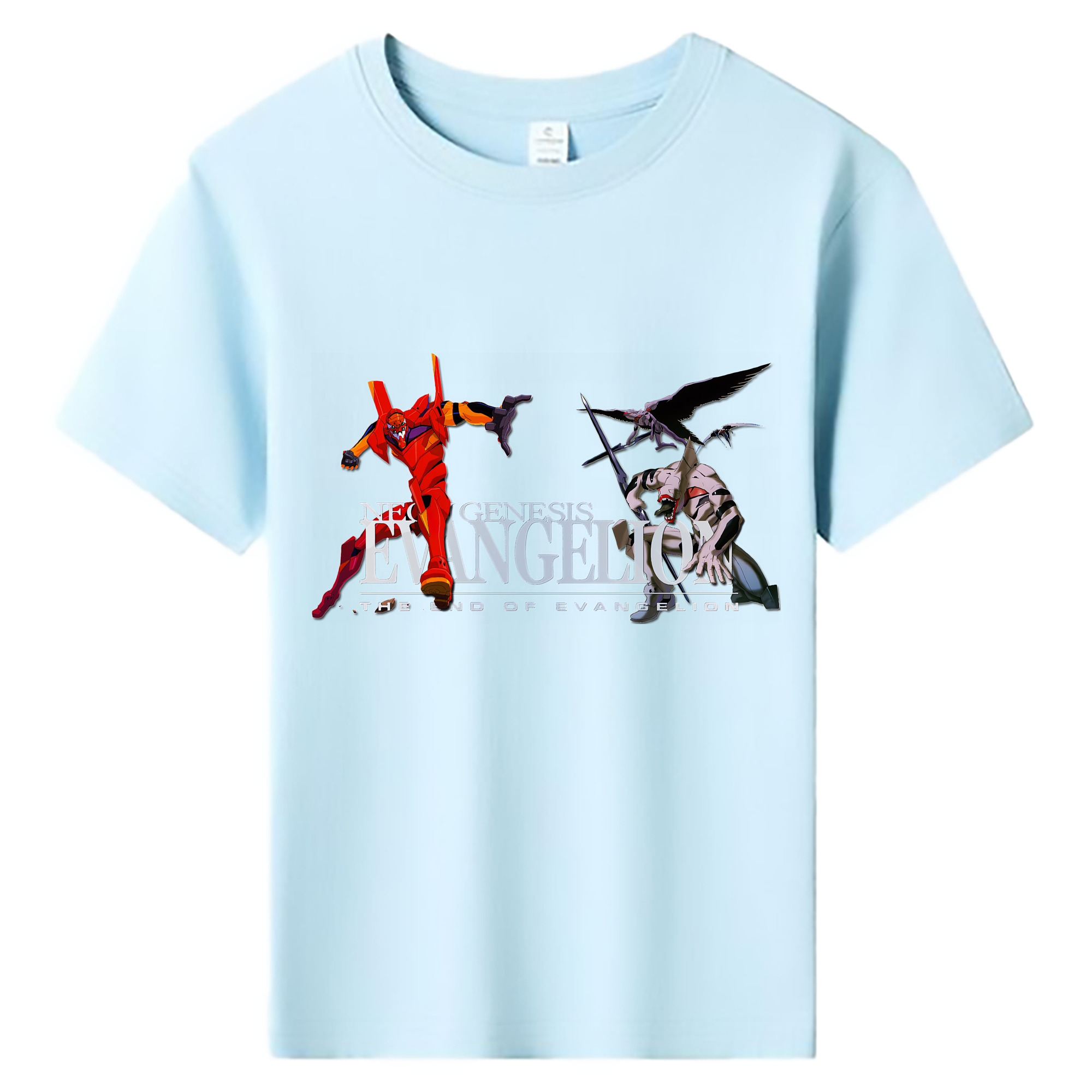 （画像用） EVA 新世紀エヴァンゲリオン 綿100％キッズTシャツ（フロントプリント）